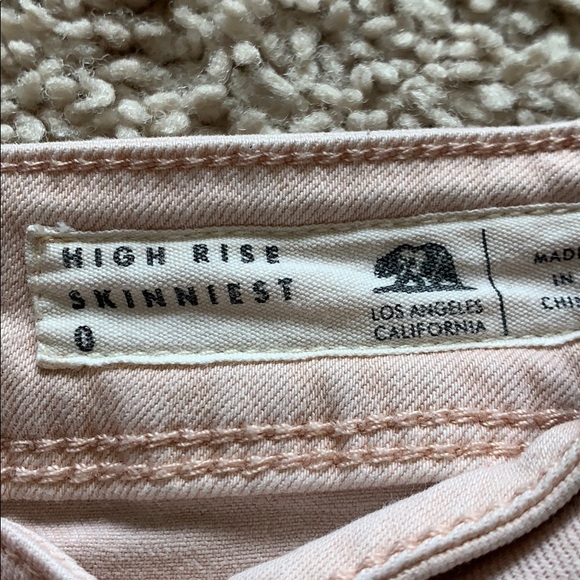 Bullhead rose colored denim skinny jeans - Picture 2 of 4